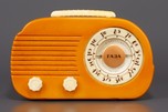 Fada 700 &rsquo;Cloud&rsquo; Radio in Yellow Catalin with Marbleized Ivory Trim